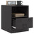 Bedside Cabinets 2pcs Black 34.5x39x44 cm Steel