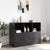 Sideboard Black 99x39x73 cm Steel