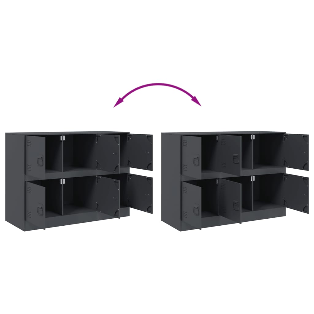 Sideboard Anthracite 99x39x73 cm Steel