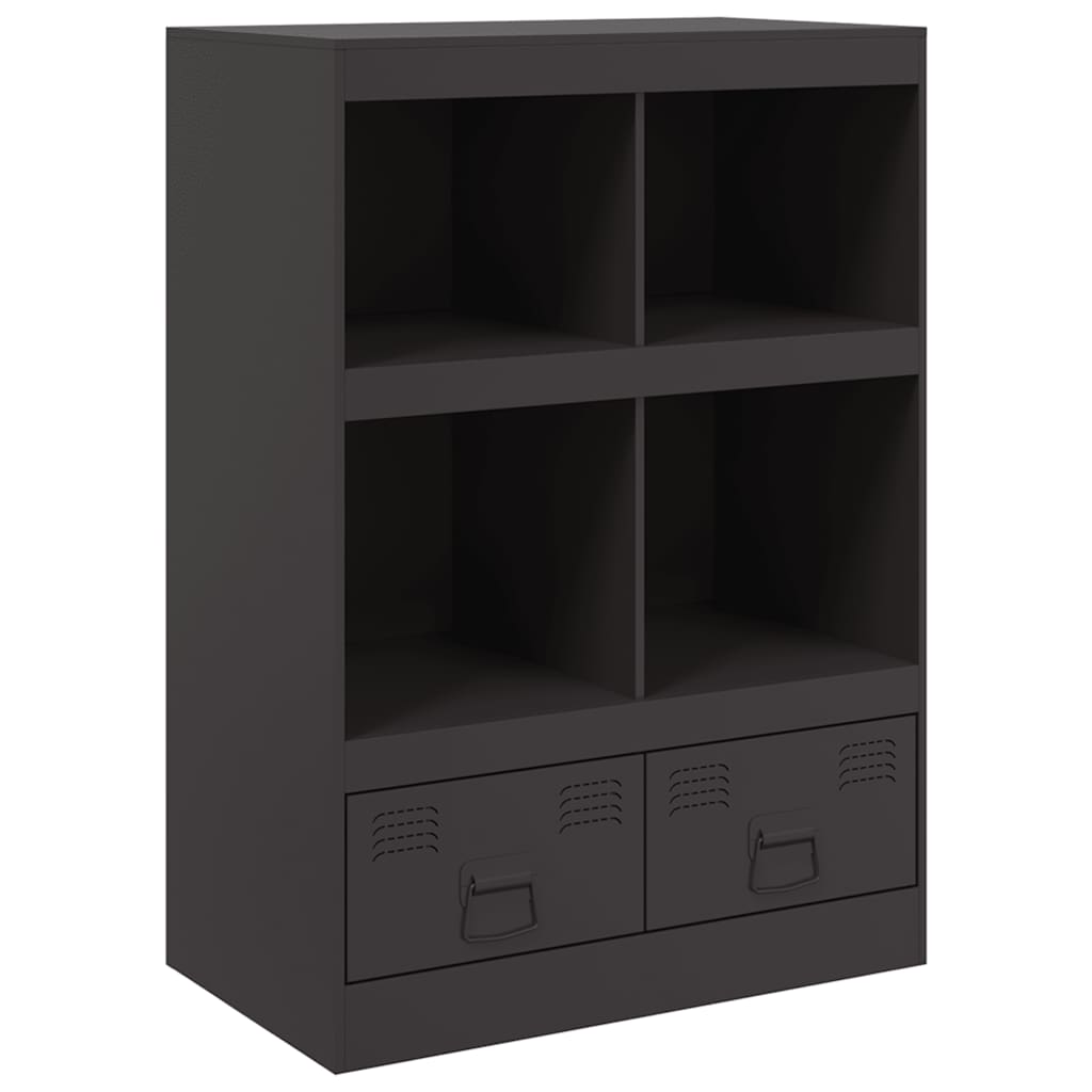 Highboard Black 67x39x95 cm Steel