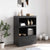 Highboard Black 67x39x95 cm Steel