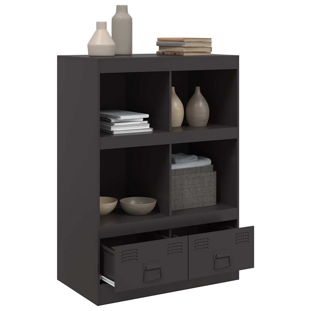 Highboard Black 67x39x95 cm Steel