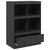 Highboard Black 67x39x95 cm Steel