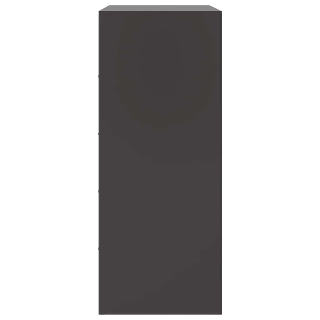 Highboard Black 67x39x95 cm Steel