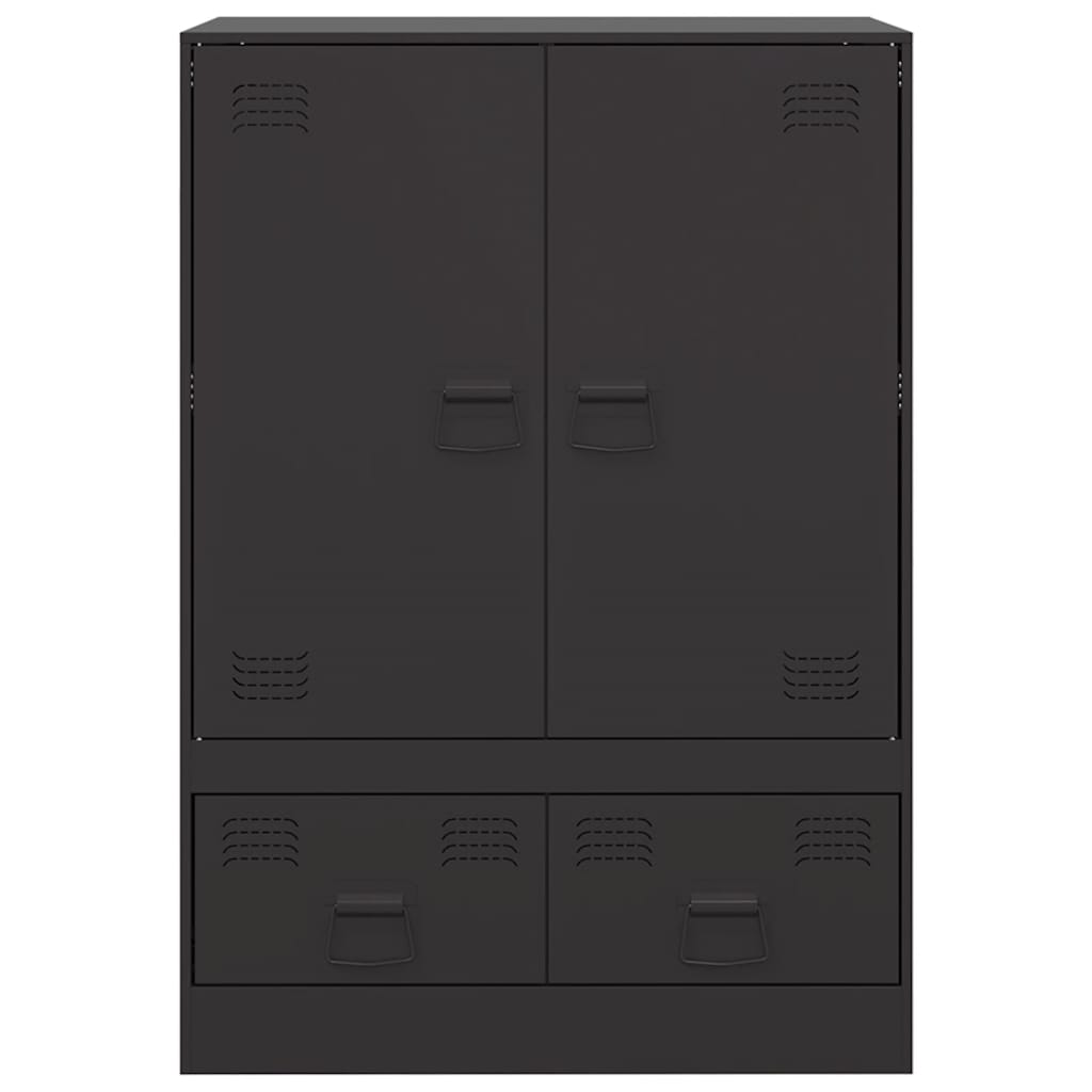 Highboard Black 67x39x95 cm Steel