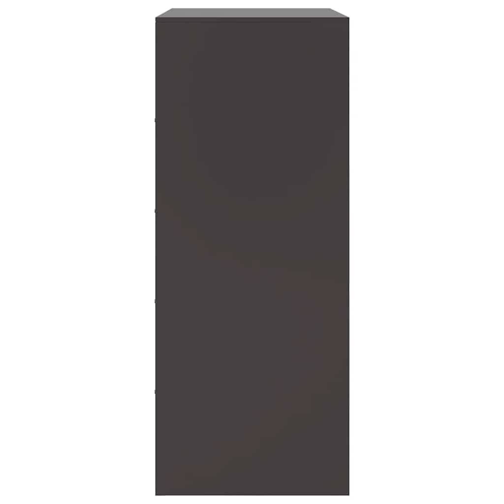 Highboard Black 67x39x95 cm Steel