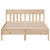 Bed Frame without Mattress 150x200 cm Solid Wood Pine
