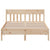 Bed Frame without Mattress 150x200 cm Solid Wood Pine