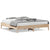 Bed Frame without Mattress 183x203 cm King Solid Wood Pine