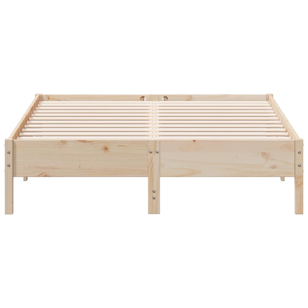 Bed Frame without Mattress 150x200 cm Solid Wood Pine