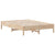 Bed Frame without Mattress 150x200 cm Solid Wood Pine