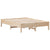 Bed Frame without Mattress 135x190 cm Solid Wood Pine