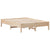 Bed Frame without Mattress 135x190 cm Solid Wood Pine