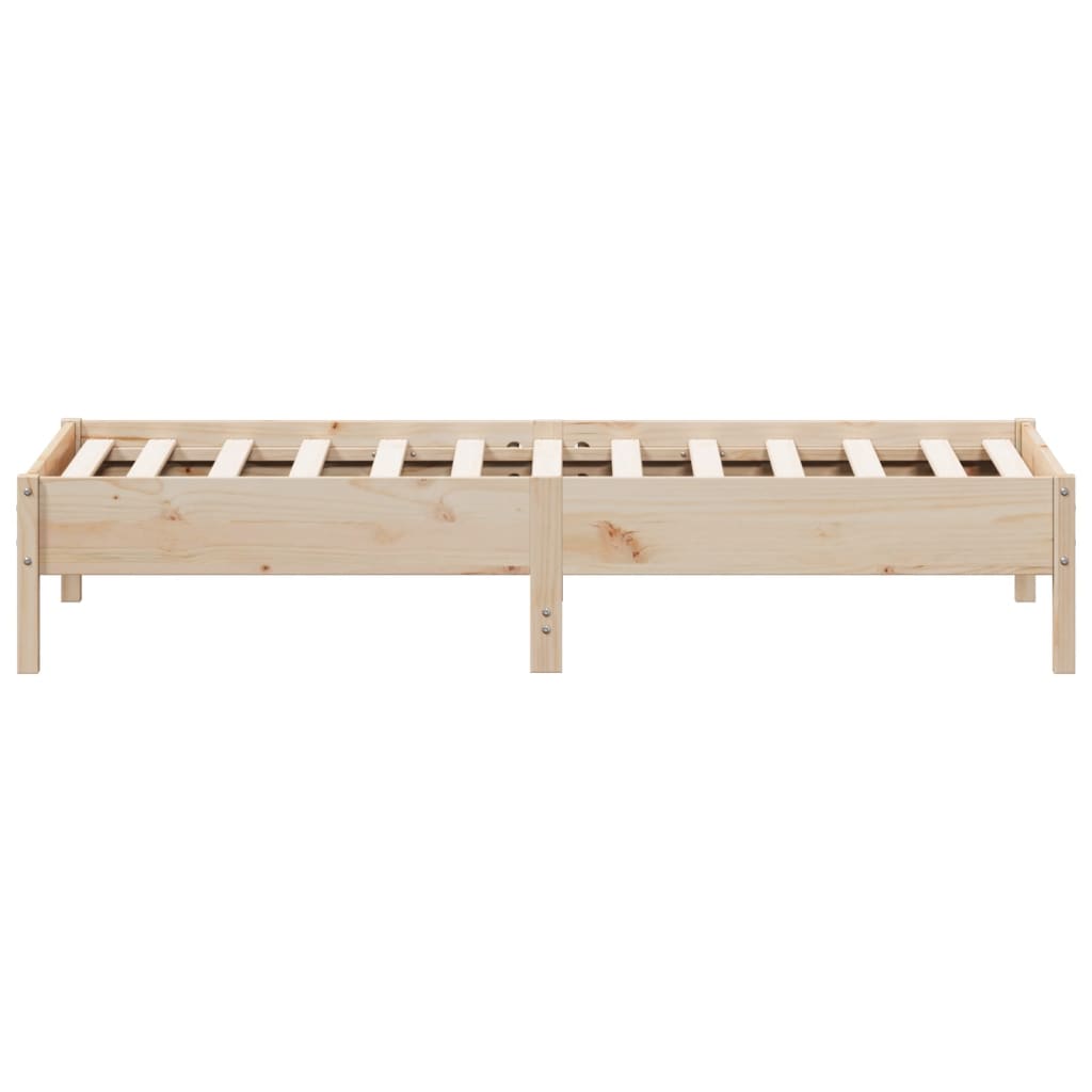 Bed Frame without Mattress 90x190 cm Solid Wood Pine