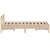 Bed Frame without Mattress 150x200 cm Solid Wood Pine