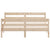 Bed Frame without Mattress 137x187 cm Double Solid Wood Pine