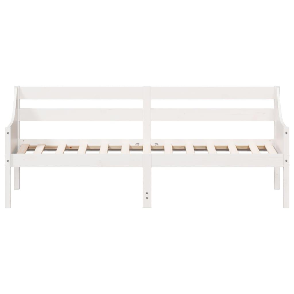 Day Bed without Mattress White 90x190 cm Solid Wood Pine