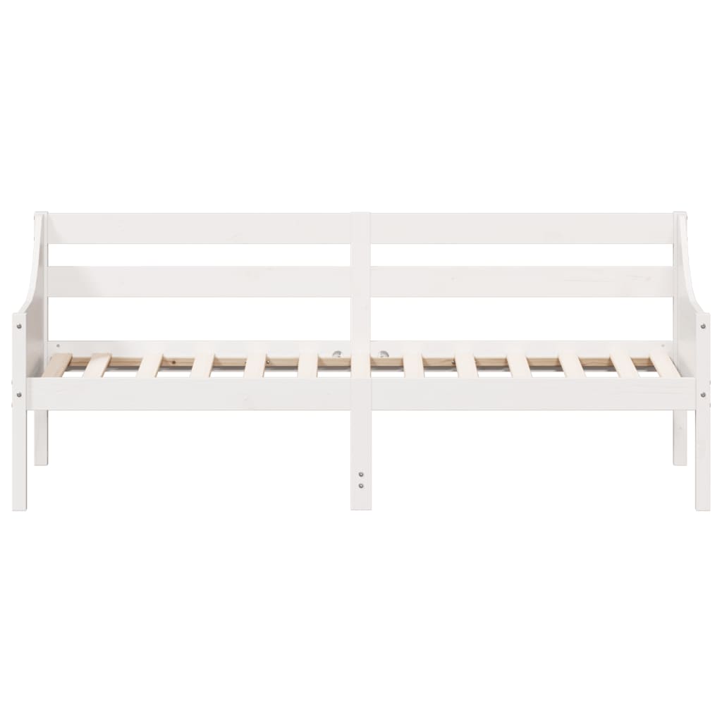 Day Bed without Mattress White 90x190 cm Solid Wood Pine