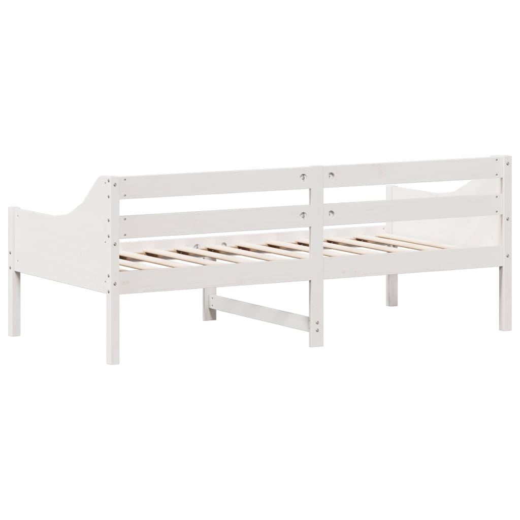 Day Bed without Mattress White 90x190 cm Solid Wood Pine