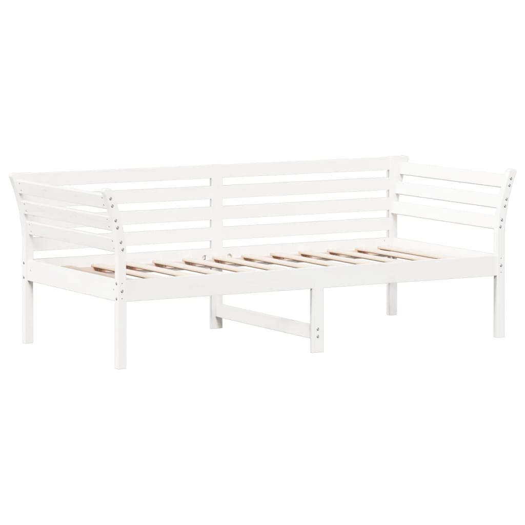 Day Bed without Mattress White 90x190 cm Solid Wood Pine