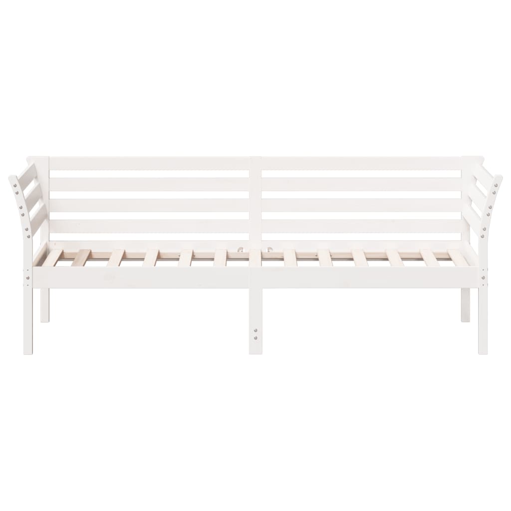 Day Bed without Mattress White 90x190 cm Solid Wood Pine