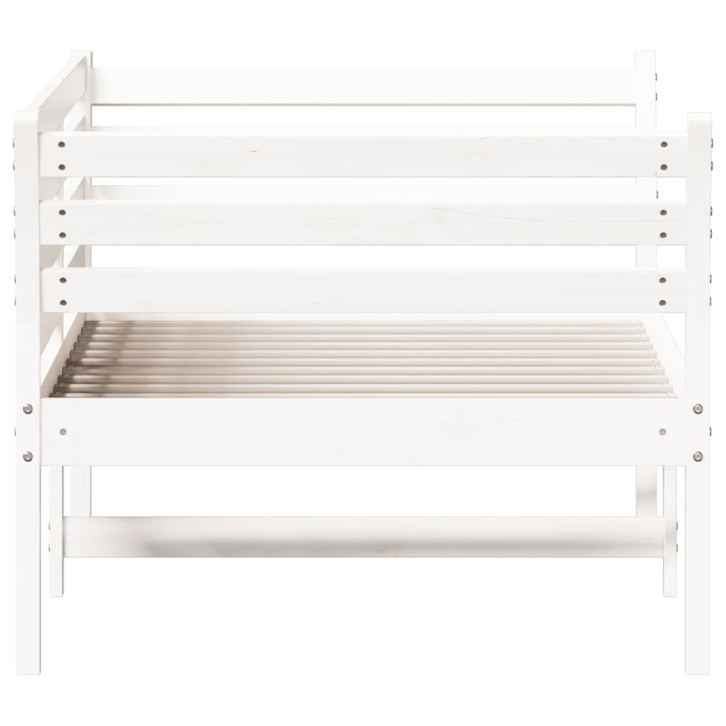 Day Bed without Mattress White 90x190 cm Solid Wood Pine