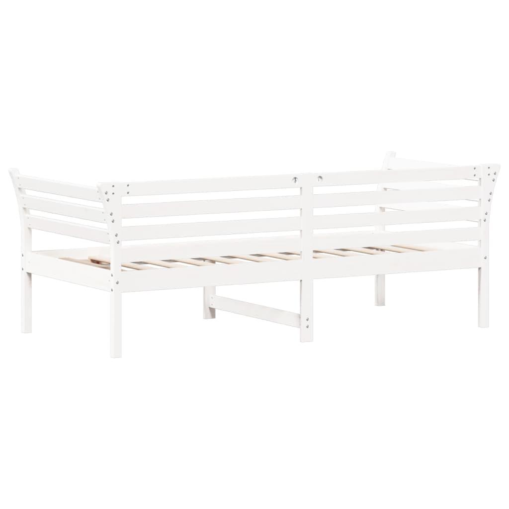Day Bed without Mattress White 90x190 cm Solid Wood Pine