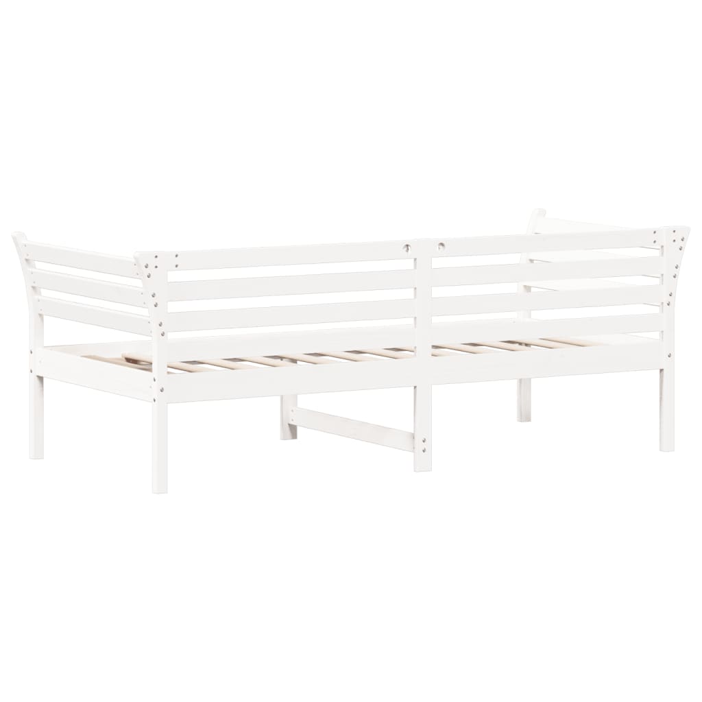 Day Bed without Mattress White 90x190 cm Solid Wood Pine