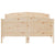 Bed Frame with Headboard 135x190 cm Solid Wood Pine