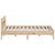 Bed Frame without Mattress 183x203 cm King Solid Wood Pine