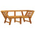 Garden Bench with Cushions 2-in-1 Solid Wood Acacia