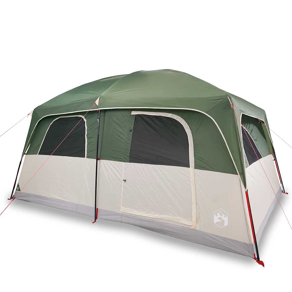 Family Tent Cabin 8-Person Green Waterproof