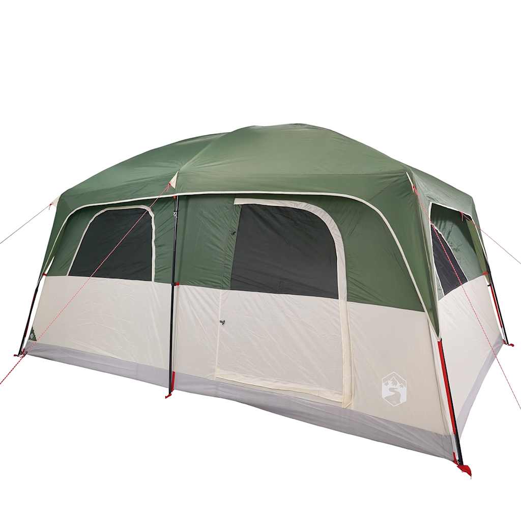 Family Tent Cabin 8-Person Green Waterproof