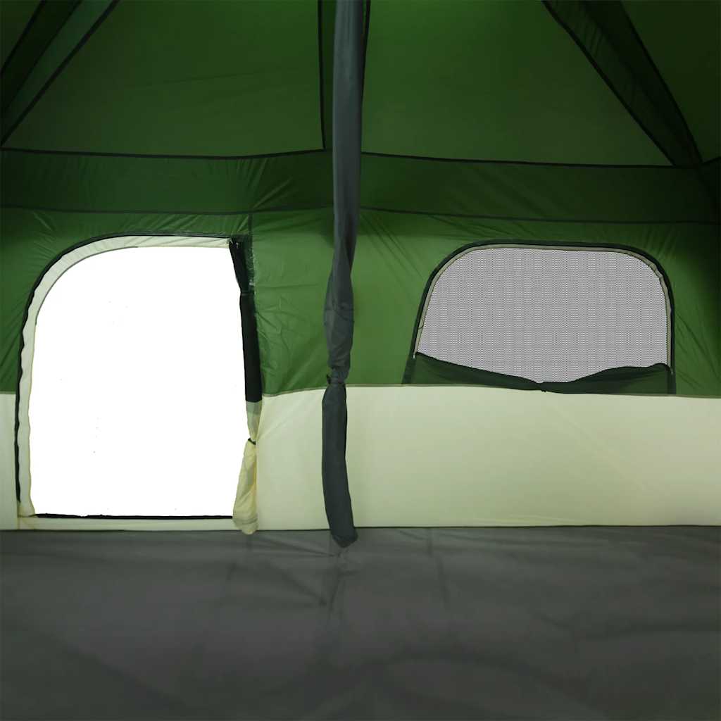 Family Tent Cabin 8-Person Green Waterproof