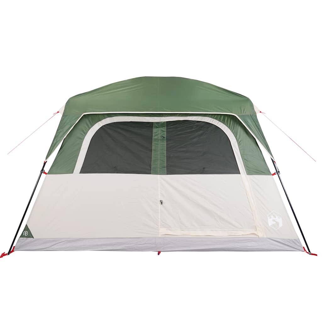 Family Tent Cabin 6-Person Green Waterproof