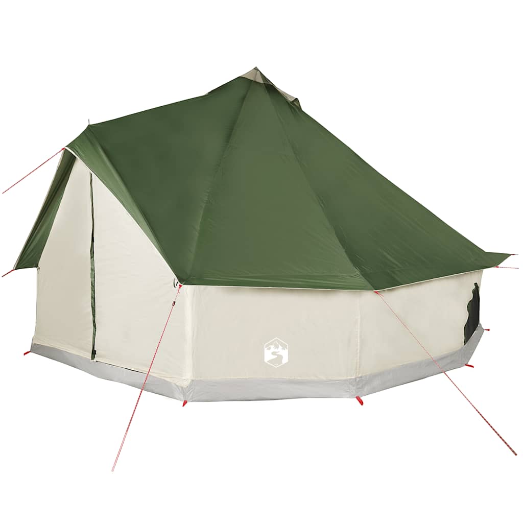 Family Tent Tipi 10-Person Green Waterproof