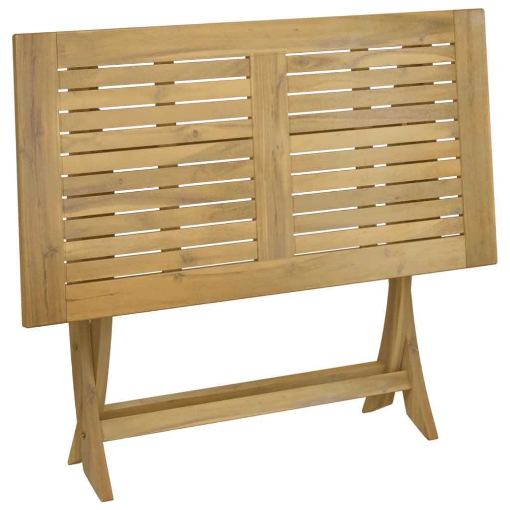 Folding Garden Table 110x55x75 cm Solid Wood Acacia