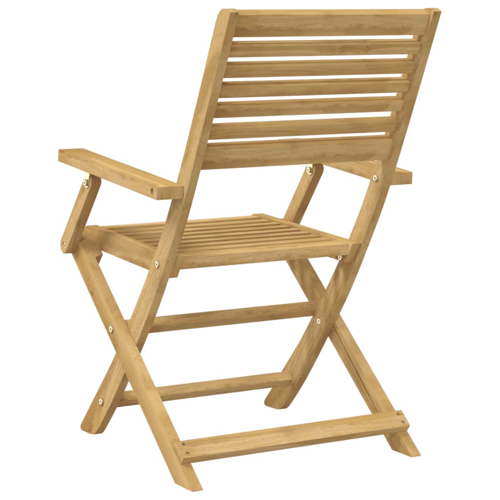 Folding Chairs 2 pcs 54.5x61.5x86.5 cm Solid Wood Acacia