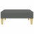 2-Seater Sofa Bed with Footstool Dark Grey Fabric