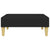 2-Seater Sofa Bed with Footstool Black Fabric
