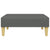 2-Seater Sofa Bed with Footstool Dark Grey Fabric