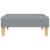 2-Seater Sofa Bed with Pillows and Footstool Light Grey Fabric