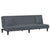 2 Piece Sofa Set with Pillows Dark Grey Velvet