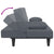 2 Piece Sofa Set with Pillows Dark Grey Velvet