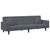 2 Piece Sofa Set with Pillows Dark Grey Velvet