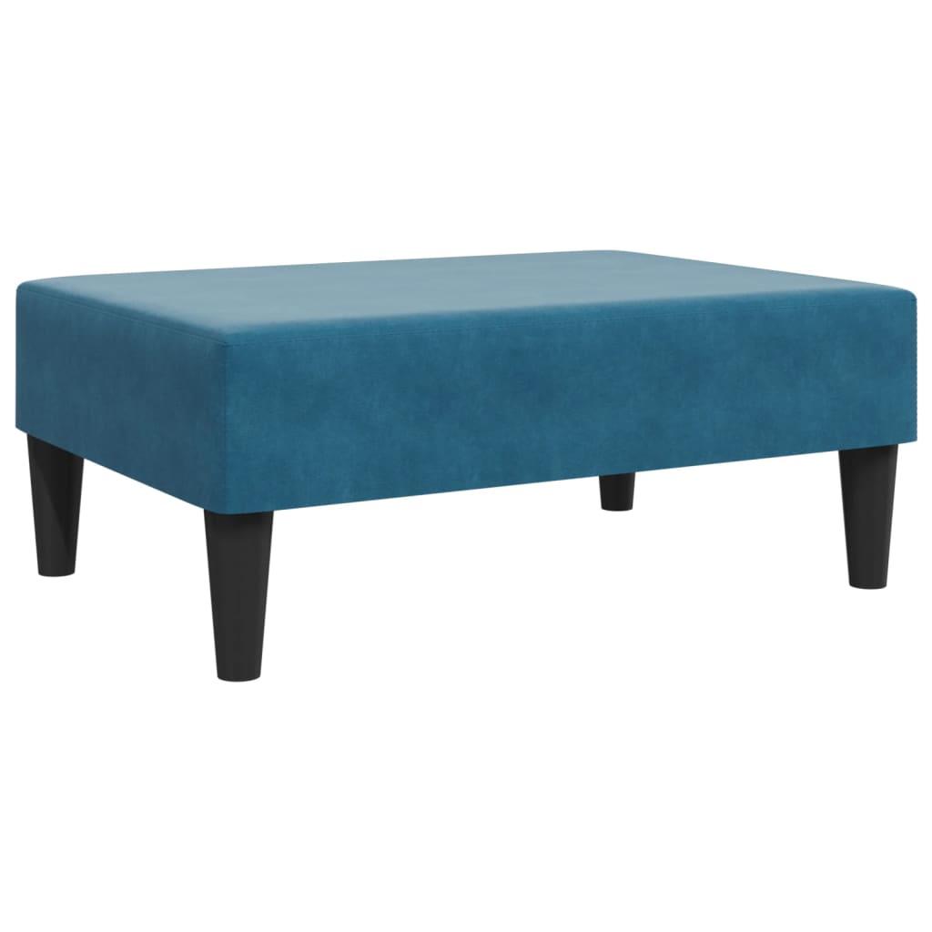 2 Piece Sofa Set Blue Velvet