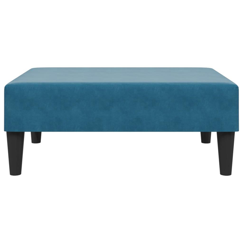 2 Piece Sofa Set Blue Velvet