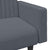 2 Piece Sofa Set Dark Grey Velvet