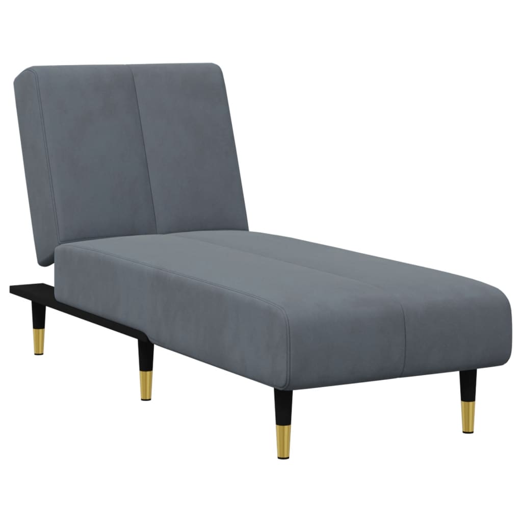 2 Piece Sofa Set Dark Grey Velvet