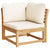 4 Piece Garden Lounge Set with Cushions Solid Wood Acacia